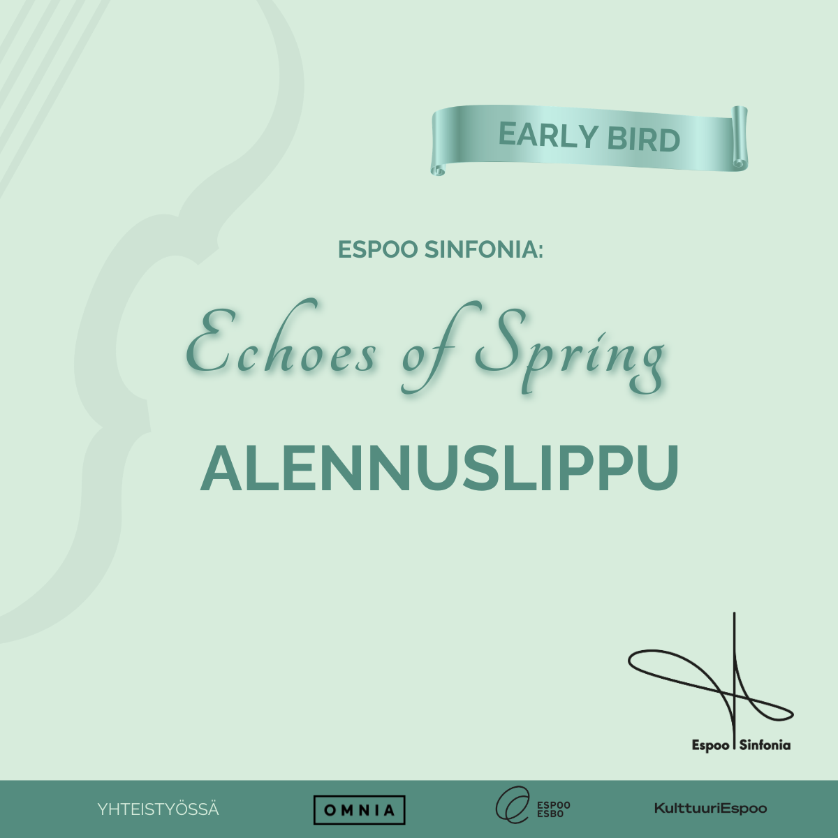 Early Bird - ALENNUSLIPPU Paavalinkirkko 25.4.